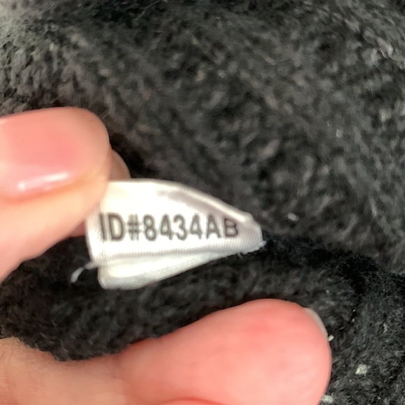 Ann Taylor wool blend crochet black cardigan with velvet tie size S. EUC. - Picture 6 of 8